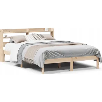 Postel Dřevěná manželská postel Lotivo 160x200 cm, dub