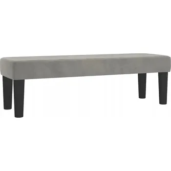 Zahradní lavice Multifunkční lavice z aksamitu světle šedá 100x30x30 cm