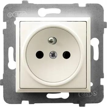 Elektrická zásuvka Ospel béžová nástěnná Elektrická Zásuvka