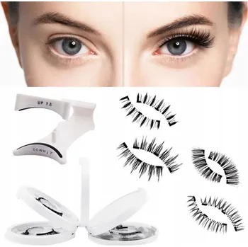 Umělé řasy Magnetické Řasy Umělé JAKO PŘIROZENÉ 2v1 + Aplikátor BEZ lepidla PREMIUM