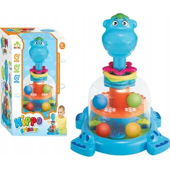 Hračka pro nejmenší Káča s kuličkami Hroch Pro Miminka Modrý