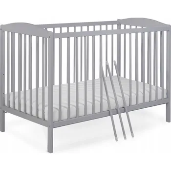 Dětská postýlka Dřevěná postýlka Tomi, rozměr 60 x 120 cm, šedá