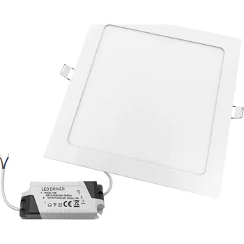 Stropní Svítidlo čtvercový Brolux 21,8 x 21,8 cm bílý