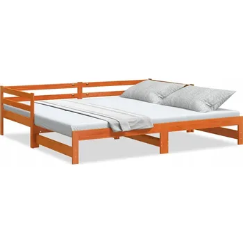 Postel Dřevěná dvoulůžková postel G02V 90x200 dub