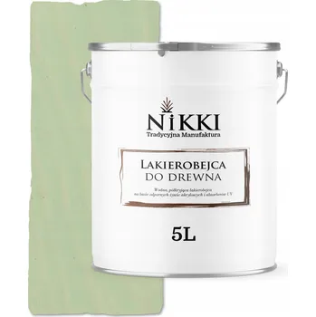 barva a nátěr na dřevo Lazurovací lak NIKKI 5 l zelený polomat