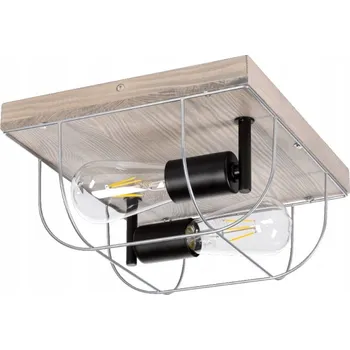 Šedé dřevěné stropní svítidlo Britop Netuno