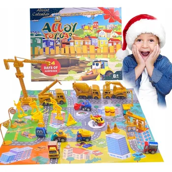 Kalendář Adventní kalendář 2025 24 dní odpočítávání Autíčka