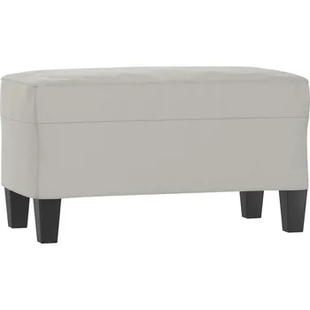 Zahradní lavice Multifunkční lavice z mikrovlákna světle šedá 70x35x41 cm