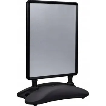 Reklamní Tabule s vodou naplněnou základnou, černý, 78 x 48 x 113 cm