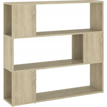 Knihovna Regál/přepážka na knihy, dub sonoma, 100x24x94 cm