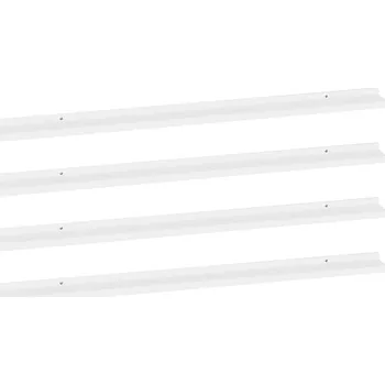 police Nástěnná police MDF bílá 115 x 9 x 3 cm, max. nosnost 5 kg