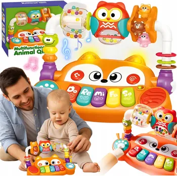 INTERAKTIVNÍ EDUKATIVNÍ KLAVÍR PRO DĚTI MULTIFUNKČNÍ VESELÉ ZVÍŘÁTKA