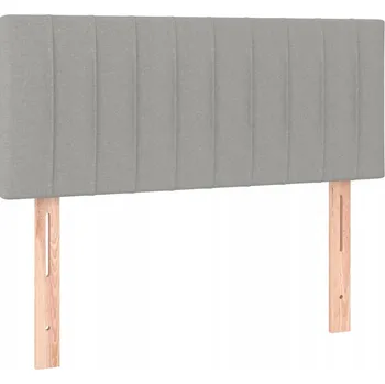 Čelo postele s nastavitelnou výškou světle šedé 80 x 5 x 78/88 cm
