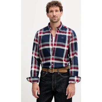 Pánská košile Bavlněná košile Barbour FOLLEY, M, námořnická modř, 59A