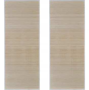 Rohožka Bambusová rohož s protiskluzovou PVC podložkou, přírodní, 120x180 cm