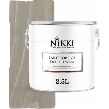 Lak na dřevo Lazurovací lak NIKKI 2,5 l šedý polomat