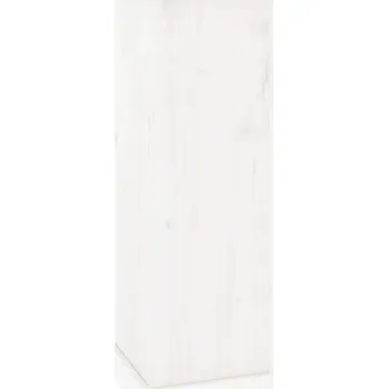 Stojan na květiny Stojan na květiny z masivního borovicového dřeva, bílý, 40x40x90 cm