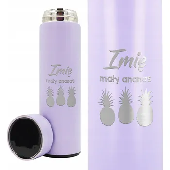Termoska Termohrnek Fialová Termoska Do Školy Pro Děti Malý Ananas *Jméno*