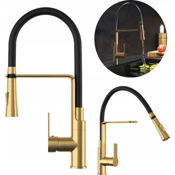 Vodovodní baterie Stojánková kuchyňská baterie Granitan VEGAS zlatá