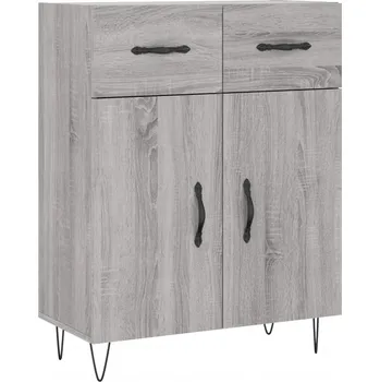 Knihovna Stojací vitrína G08V, odstíny šedé, 8 x 8 x 8 cm