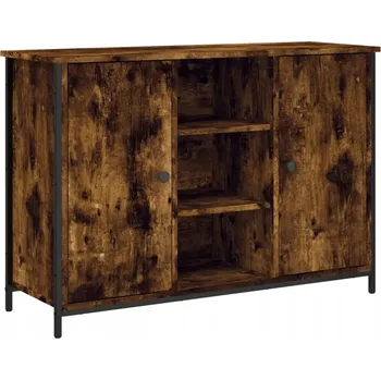 Komoda Klasická skříňka z dřevotřísky, kouřový dub, 100x35x70