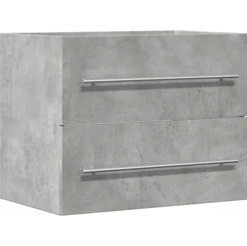 Koupelnový nábytek Závěsná koupelnová skříňka, šedá betonu, 60x38,5x48 cm, dřevotříska