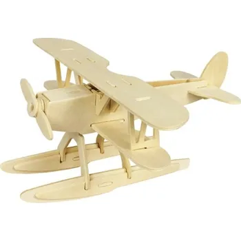 ostatní stavebnice 3D dřevěné puzzle Letadlo Model z dřeva Kreativní stavebnice pro děti i dospělé Dekorativní skládačka s ochranným OPP boxem