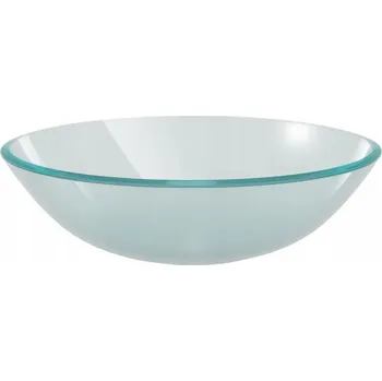 Umyvadlo na desku z tvrzeného skla, matné Sklo, 42x13 cm