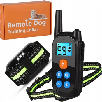 Obojek pro psa Elektrický výcvikový obojek pro psy 800M vodotěsný dálkový ovladač VELKÁ BATERIE