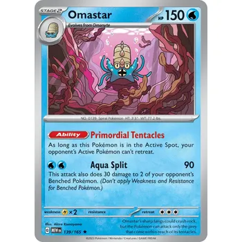 Sběratelská karetní hra Omastar MEW 139/165 - revese holo