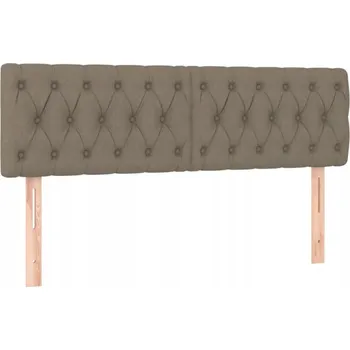 Stylové čelo postele nastavitelné Taupe 144x7x78/88 cm Látka