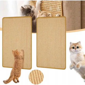 SAMOLEPICÍ PODLOŽKA ŠKRABADLO PRO KOČKY ODOLNÁ OCHRANA POHOVKY NÁBYTKU ze sisalu