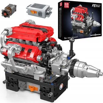 ostatní stavebnice Mould King Technic Ferrari motor V8 Stavebnice stavebnicových hraček 750 dílků