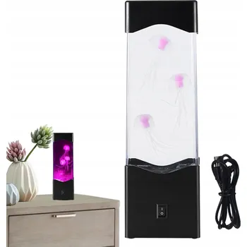 Lampička Medúza LAMPA MEDÚZA LED USB LÁVOVÁ NOČNÍ LAMPIČKA 6 BAREV
