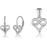 JVD Dámská pozlacená stříbrná souprava se zirkony set SVLS0143SH2BI00