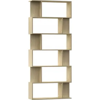 Knihovna Knihovna s policemi, dub Sonoma, 80x24x192 cm