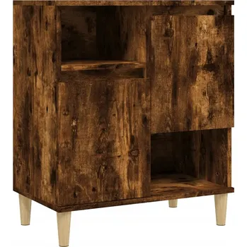 Komoda Stylová skříňka z dřevotřísky, kouřový dub, 60x35x70 cm