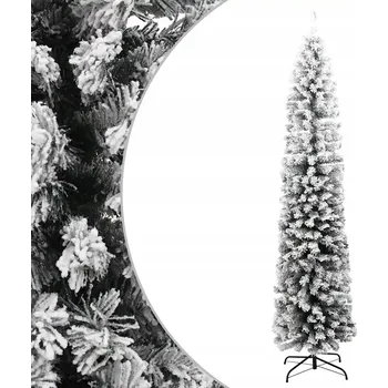 Vánoční stromek Umělý zasněžený vánoční stromek PVC zelený 210 cm x 55 cm