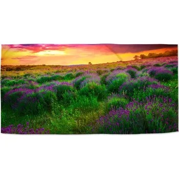 Ručník Sablio Ručník Levandulové pole - 70x140 cm