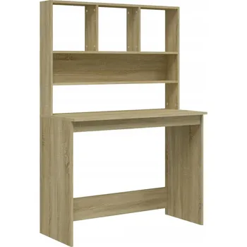 Psací stůl Psací stůl s policemi z dřevotřísky, dub sonoma, 102x45x148 cm