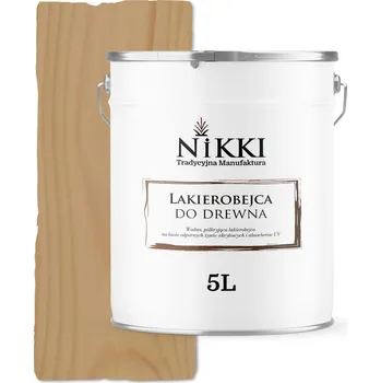 barva a nátěr na dřevo Lakýrnicová lazura Nikki 5 l bezbarvá polomatná