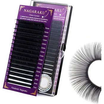 Umělé řasy Řasy Nagaraku nové generace C, 0.07, 9 mm
