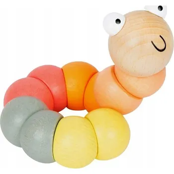 Motorická housenka Small Foot 111772 pastelová