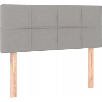 Čelo postele s nastavitelnou výškou světle šedé 80 x 5 x 78/88 cm