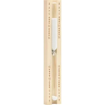 Dřevěné přesýpací hodiny do sauny, 15 minut, 5 x 3 x 29,5 cm, Borovice