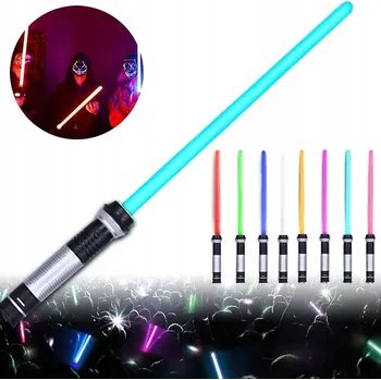 2 ks Světelný meč Star Wars: 7 barev, zvuk – ideální jako dárek