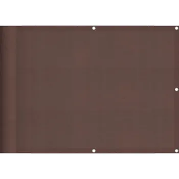 Paraván Paraván na balkon z polyesteru Oxford, 75x700 cm, hnědý, UV odolný