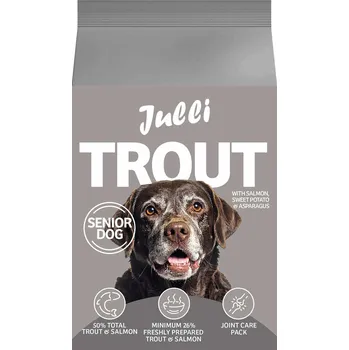 Krmivo pro psa JULLI Dog Grain Free Senior rich in fresh Trout & Potato 12kg