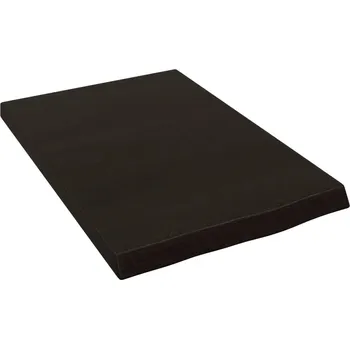 Deska pod umyvadlo Koupelnová deska z masivního dubového dřeva, 40x60x(2-4) cm, tmavě hnědá, ž