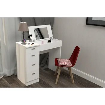 Toaletní stolek GLAMOR toaletní & psací stolek bílá